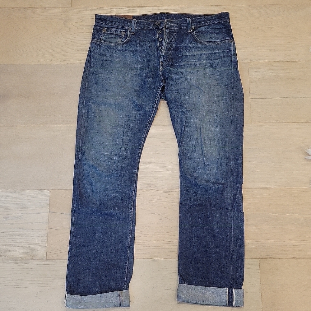 J Brand Blue Straight-Leg Jeans